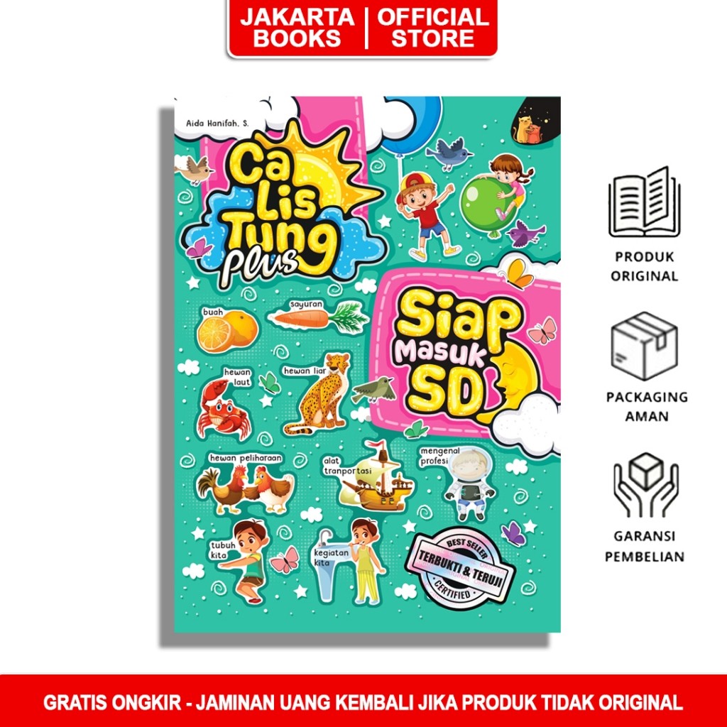 Buku Calistung Anak TK Persiapan Masuk SD Kelas 1