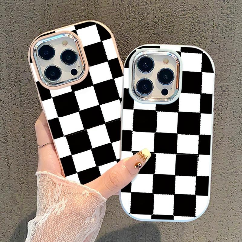 Casing For Samsung A32 5G A34 M32 Silicon Case Candy Chessboard Girls Cashing