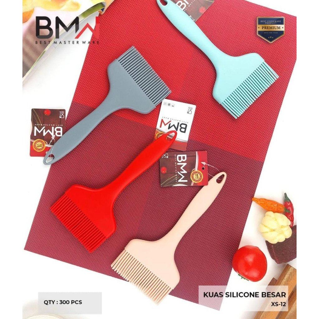 KUAS GANOM FULL SILICON JUMBO / Kuas Silikon Jumbo Warna / kuas kue/ kuas serbaguna / Kuas makanan