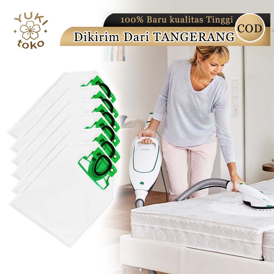 Kantong Debu Vorwerk Kobold Tas Vacuum Cleaner Debu Vorwerkl Universal 6pcs Untuk Vorwerk Vk200 Fp20