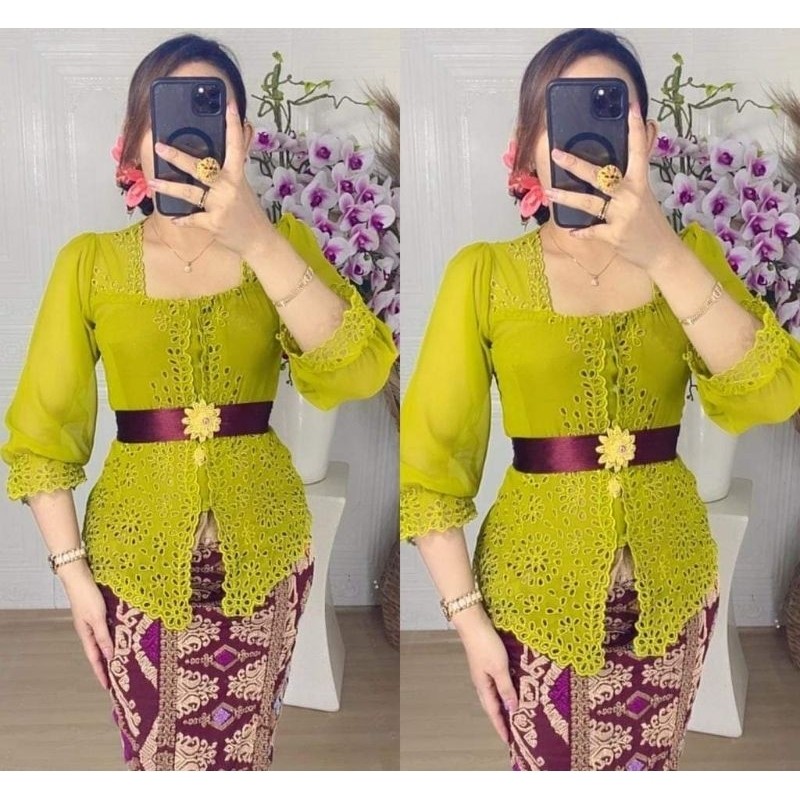 kebaya bordir sabrina || Kebaya Adat Bali Modern || Kebaya Adat Bali Kekinian || Kebaya Adat Bali Mu