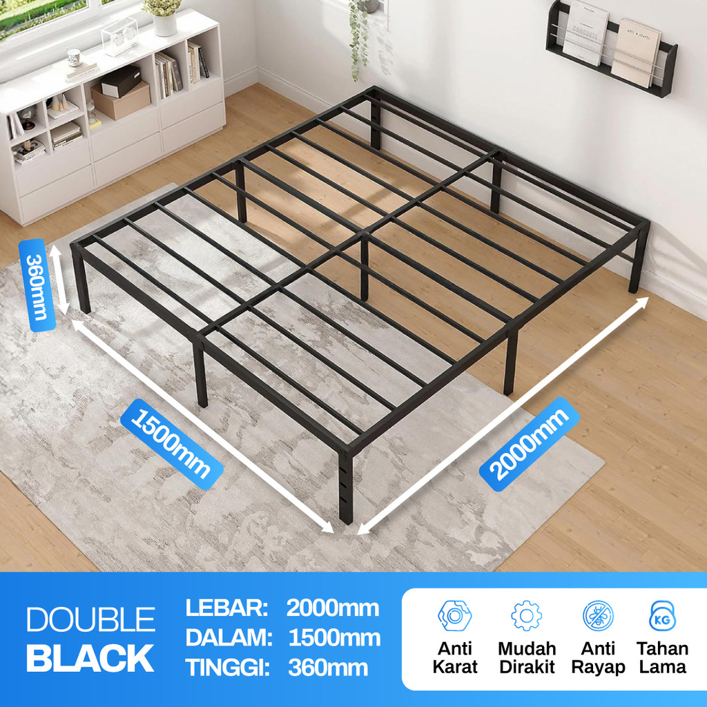 Dipan Tempat Tidur Dipan Kasur 180x200 Dipan 120x200 Ranjang Besi Ranjang Kasur Ranjang Besi 120x200