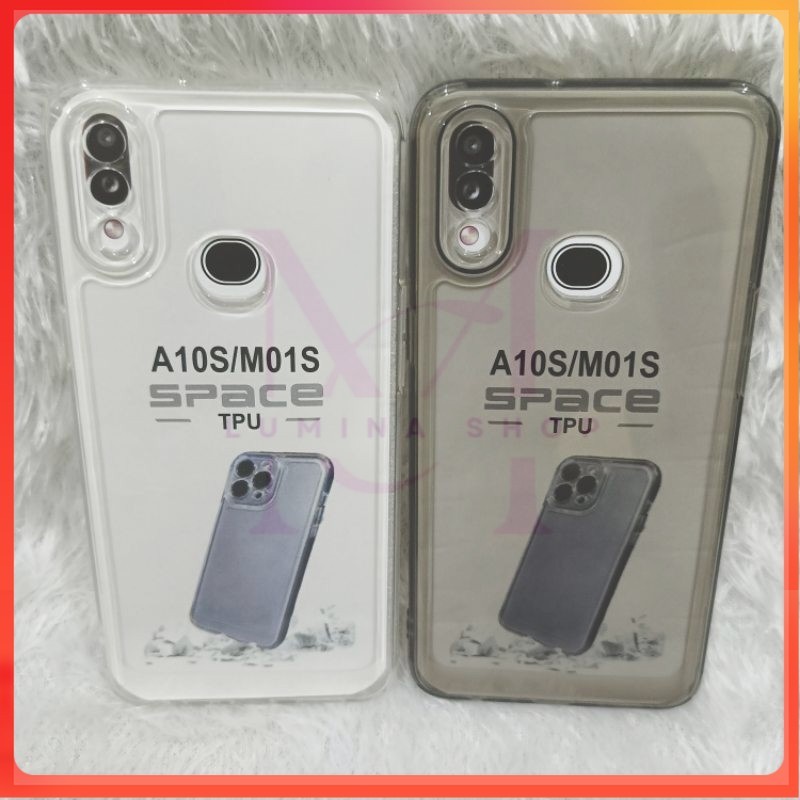PROMO+COD Softcase Casing Clear Space Samsung A10S/M01S Slikon transparan dan pelindung belakang hp+