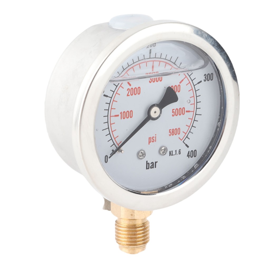 0‑400BAR 0‑5800PSI G1/4 68mm  Hydraulic Pressure Gauge Meter Air Pressure Gauge Hydraulic Gauge Hydr