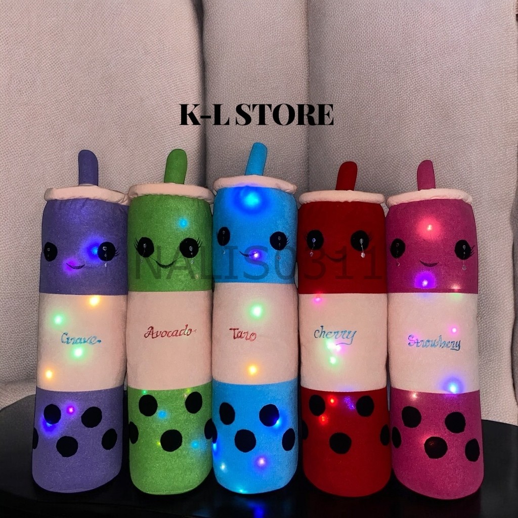 Boba Guling Anak Guling Boneka Boba Lampu LED Boba cod