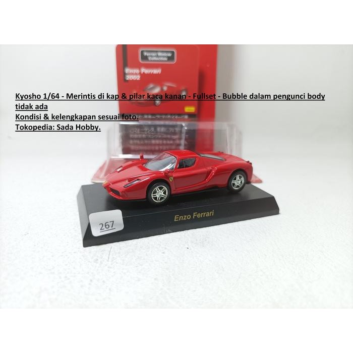 DCT... Kyosho First Edition Ferrari Enzo 2002 Merah Fullset Seri 1