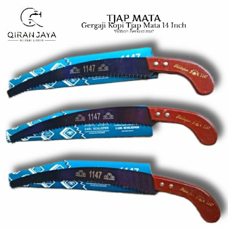 Gergaji Kopi Cap Mata 14 Inch Graji Gagang Kayu Carl Schlieper 1147