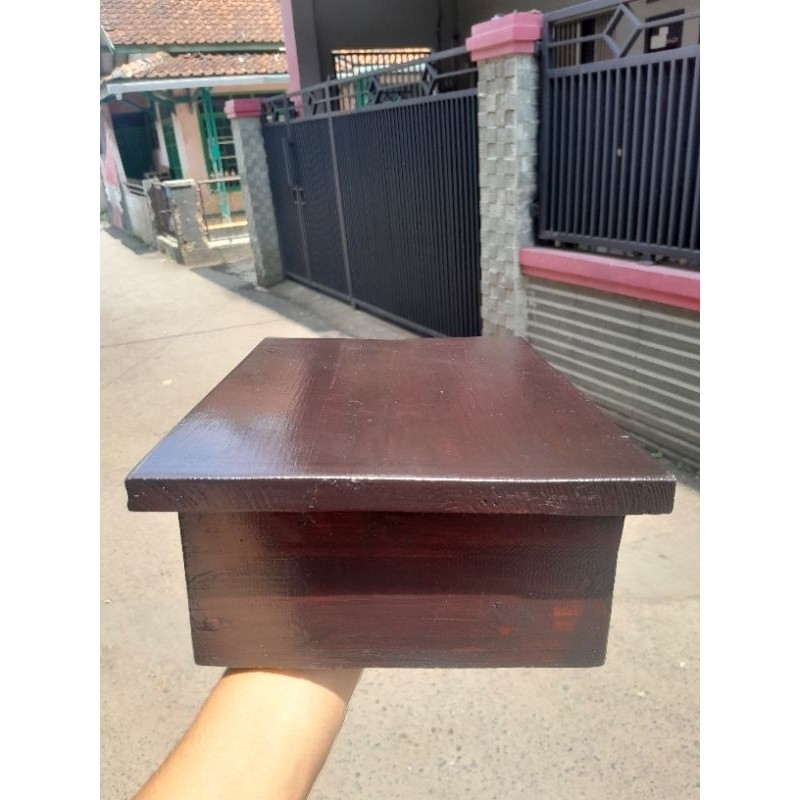 dingklik kayu jati belanda  - kursi kayu jati - kursi jongkok - kursi pendek kayu- jojodog