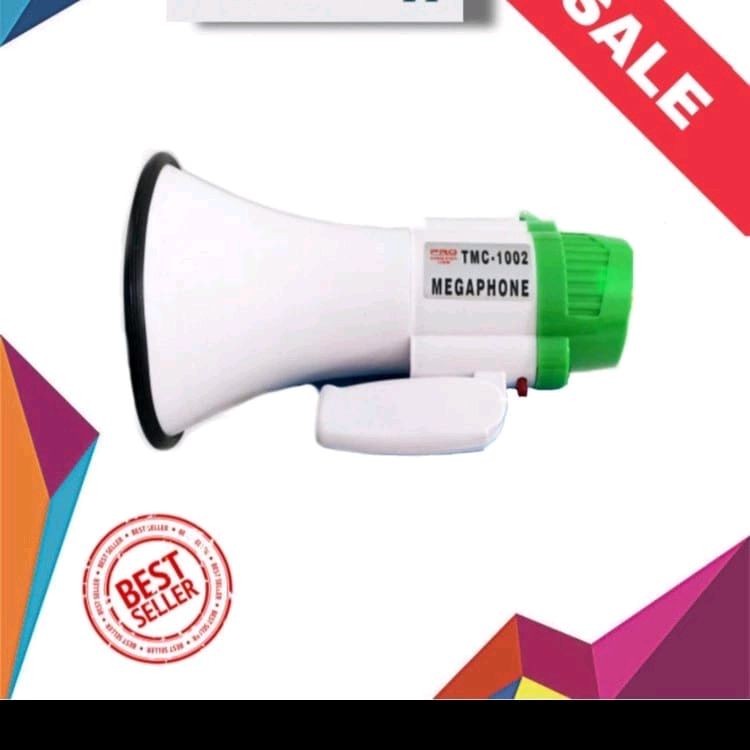 Smart TOA MEGAPHONE TMC-1002 - PENGERAS SUARA untuk DEMO - ALARM - REKAM - RECHARGEABLE sound sistem