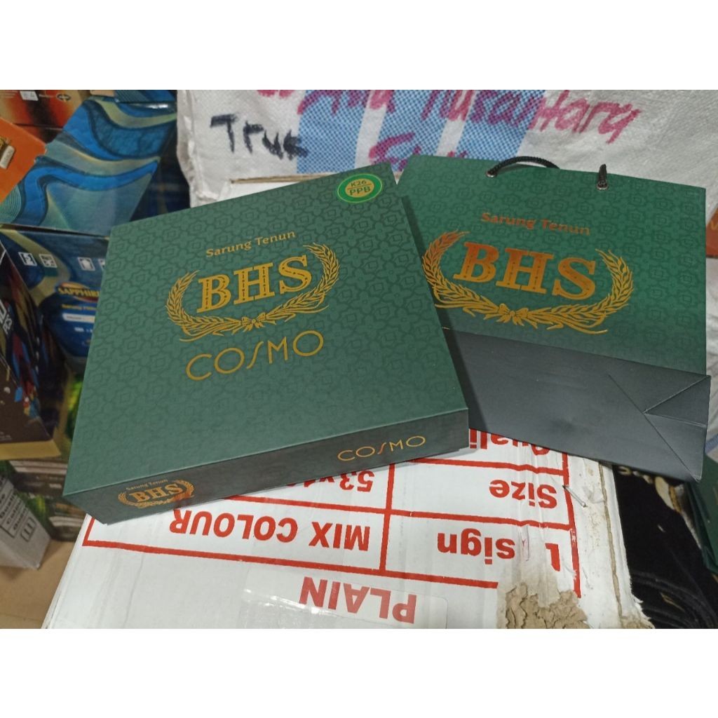 [BHS] Sarung BHS COSMO GOLD kain tenun PREMIUM berkualitas halus ORIGINAL 100% Behaestex
