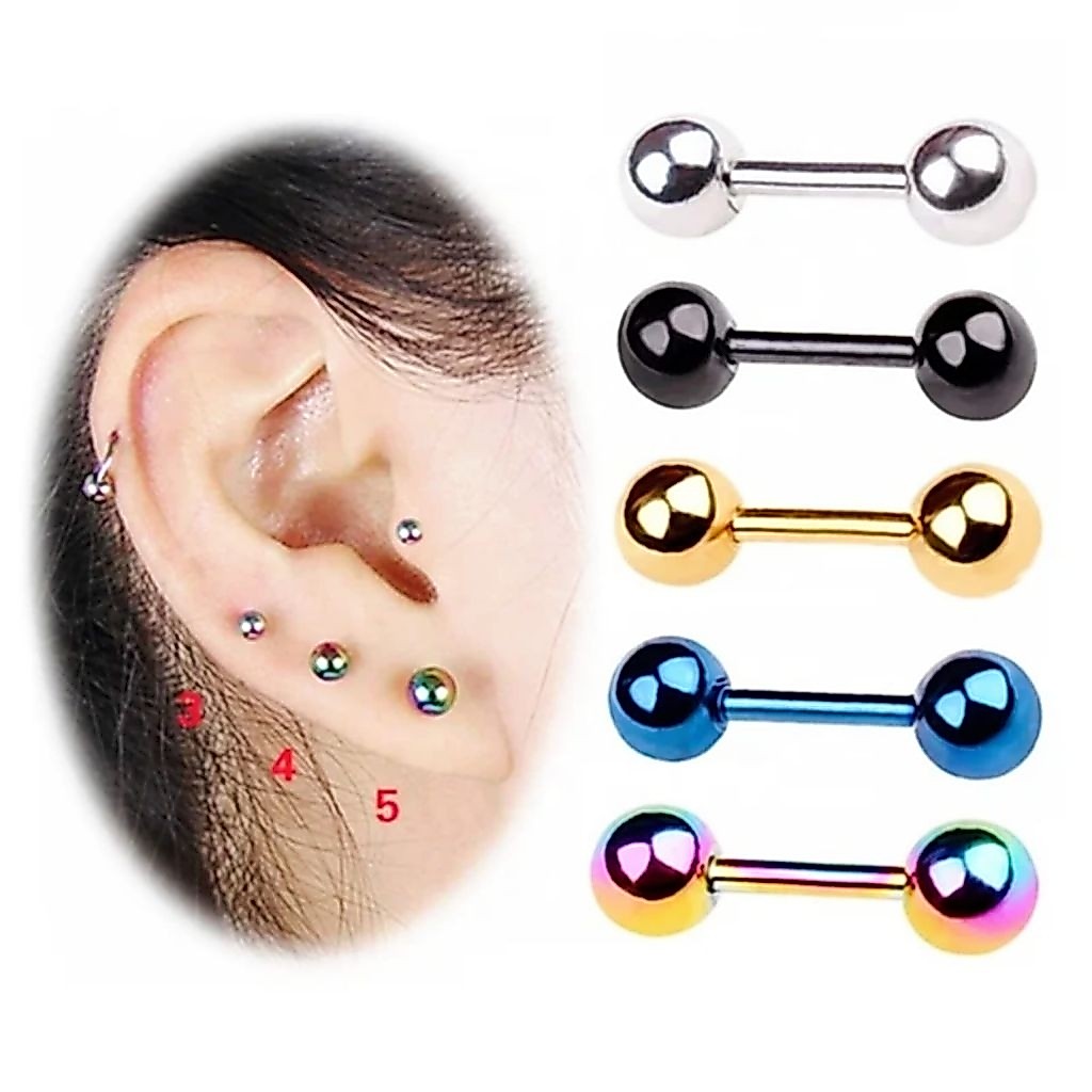 BARBEL TELINGA STAINLESS / ANTING TELINGA STAINLESS / TINDIK TELINGA / BARBEL TELINGA
