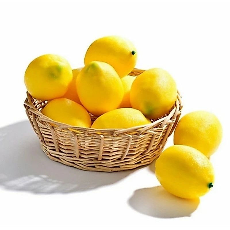 buah lemon hiasan / buah lemon pajangan / lemon kuning artificial / lemon palsu