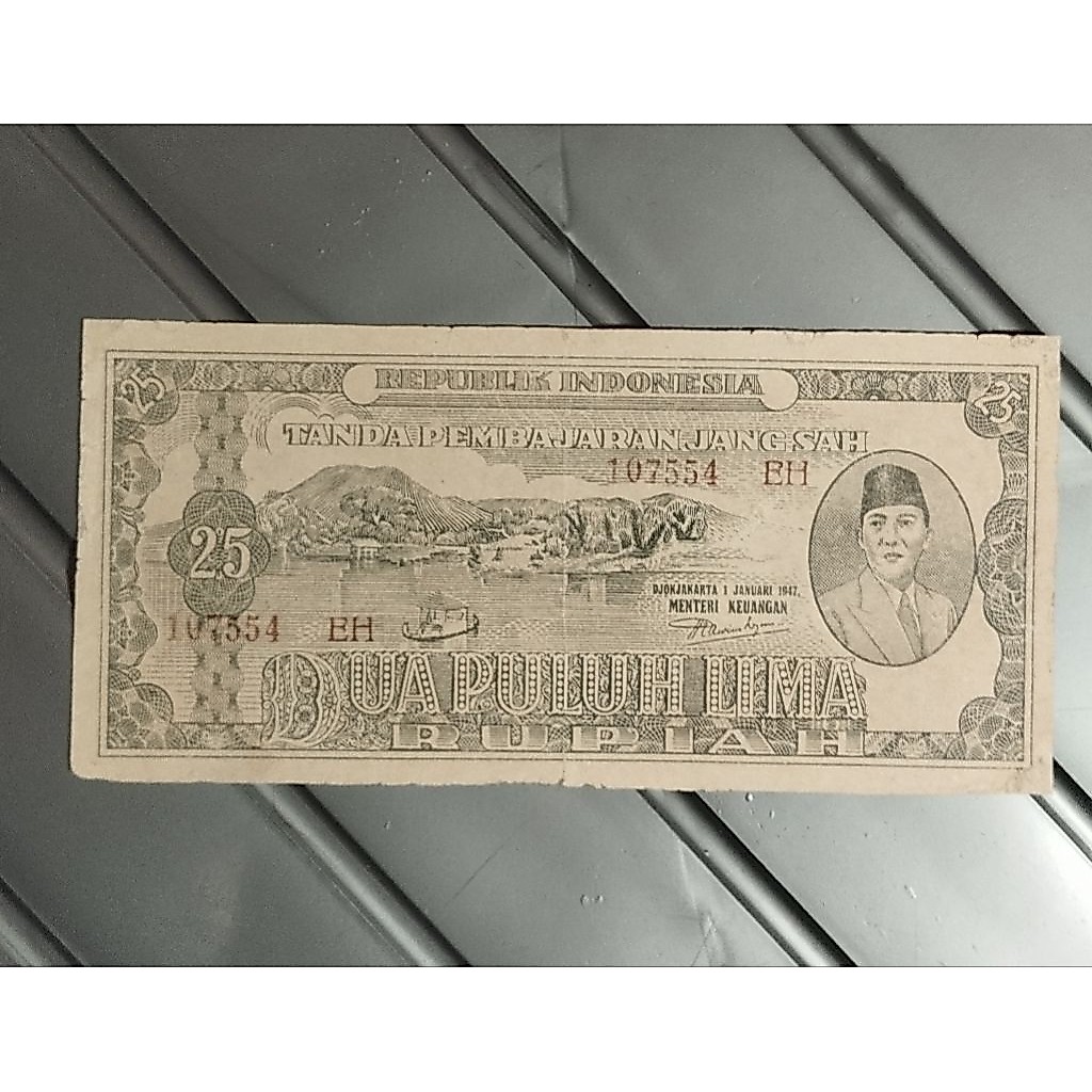 25 rupiah thn 1947 bekas beredar Original sesuai foto