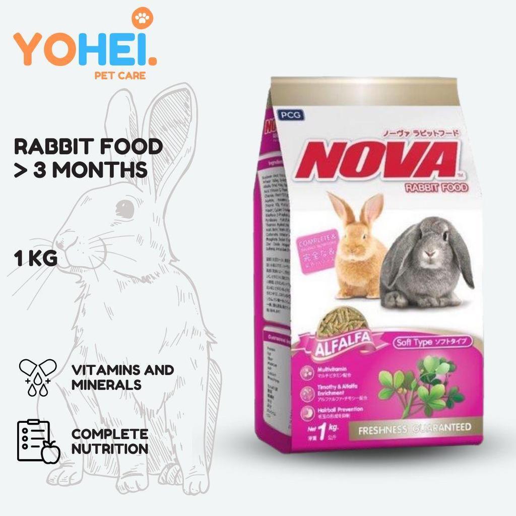 Nova Rabbit Food Alfafa 1kg Freshpack