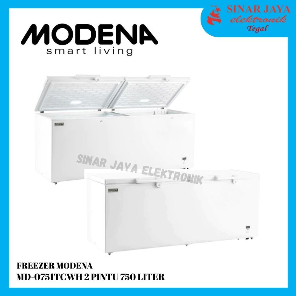 FREEZER MODENA MD-0751TCWH 2 PINTU 750 LITER / FREEZER BOX PCM Inner Cabinet