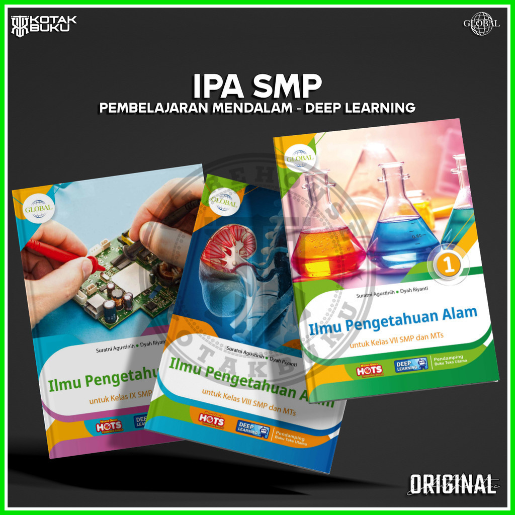[ TS ] Buku IPA kelas 7 8 9 SMP Deep Learning / IPA SMP / Global / Tiga Serangkai