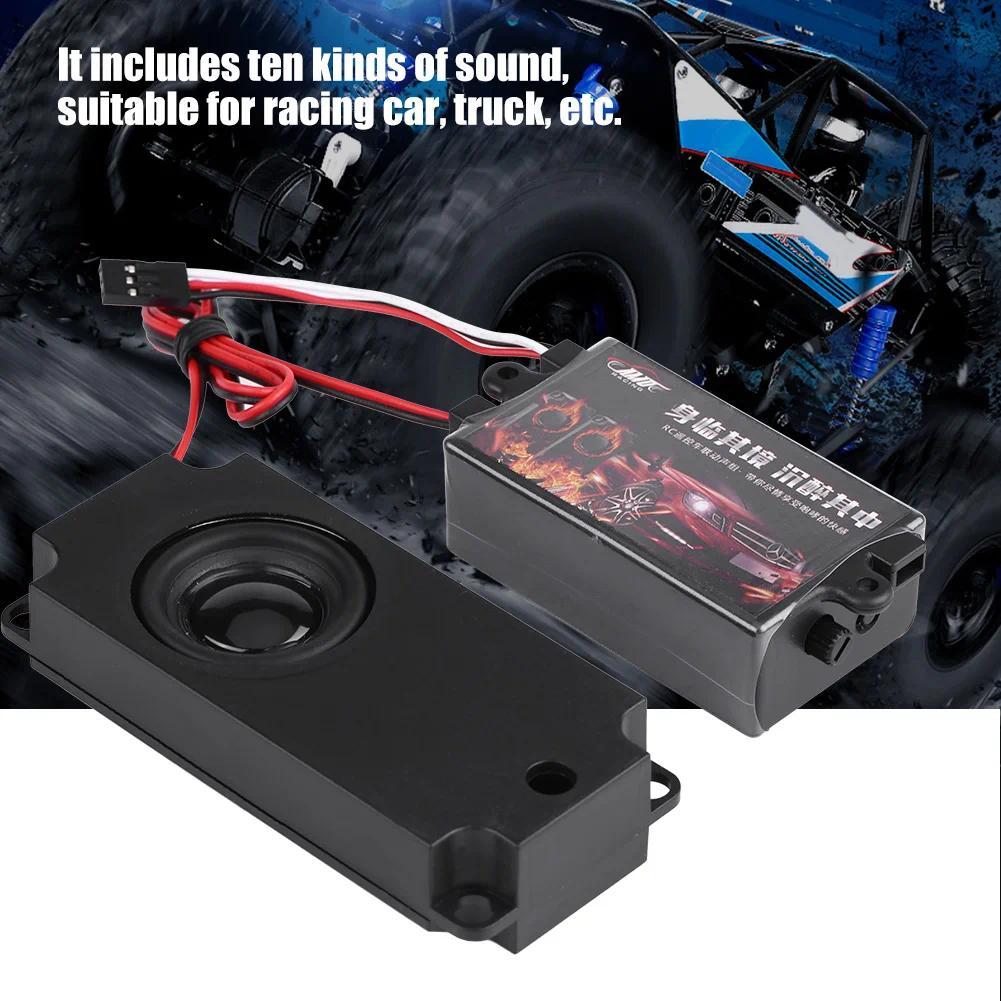 RC RC Engine Sound RC Car Engine Sound Simulated Module Set Simulator with Speaker for 1/10 Vehicle 