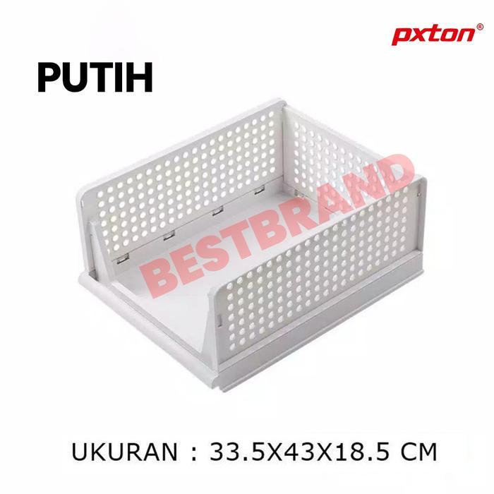 RAK LACI LIPAT, STORAGE BOX, RAK PAKAIAN SUSUN Rak Baju Tempat Baju - LaciLipat_PUTIH