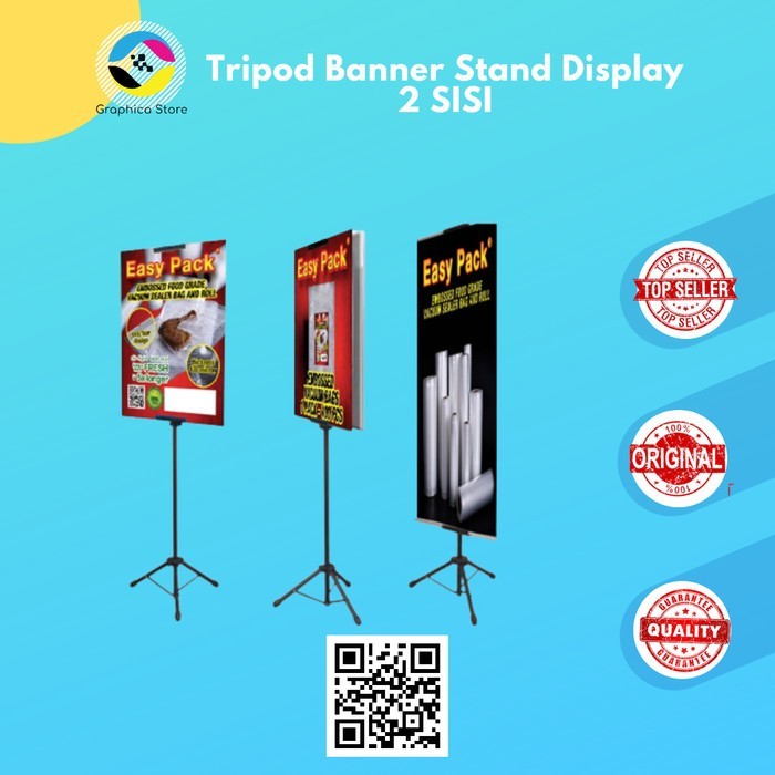 Tripod Standing Banner 2 Sisi - BESI Standing Banner