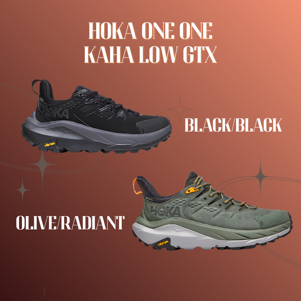 SEPATU TRAIL RUN HOKA KAHA LOW GORETEX SNAKERS MEN HIKING