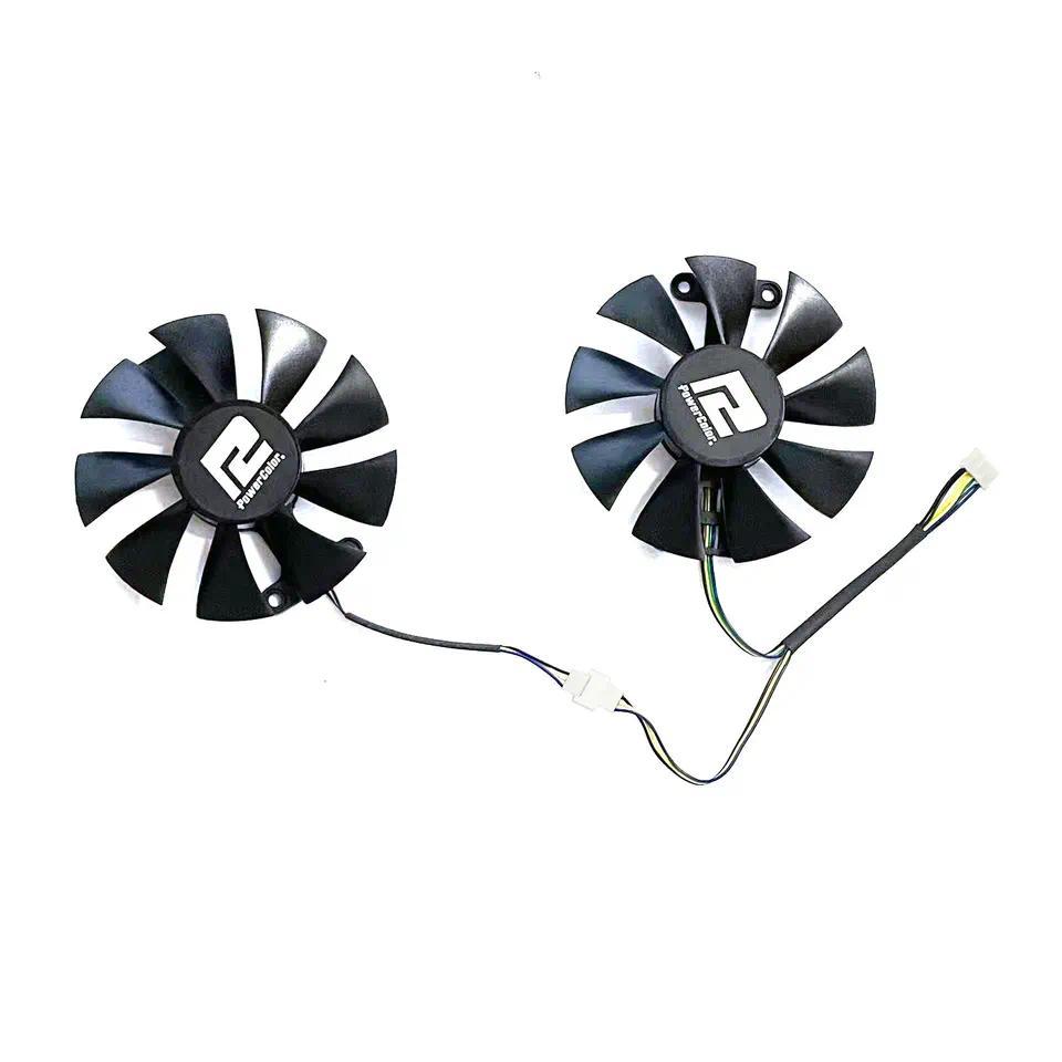 2Pcs/Lot GA91S2U GPU Cooling Fans Replacement For PowerColor Red Devil Radeon RX 470 480 580 Graphic