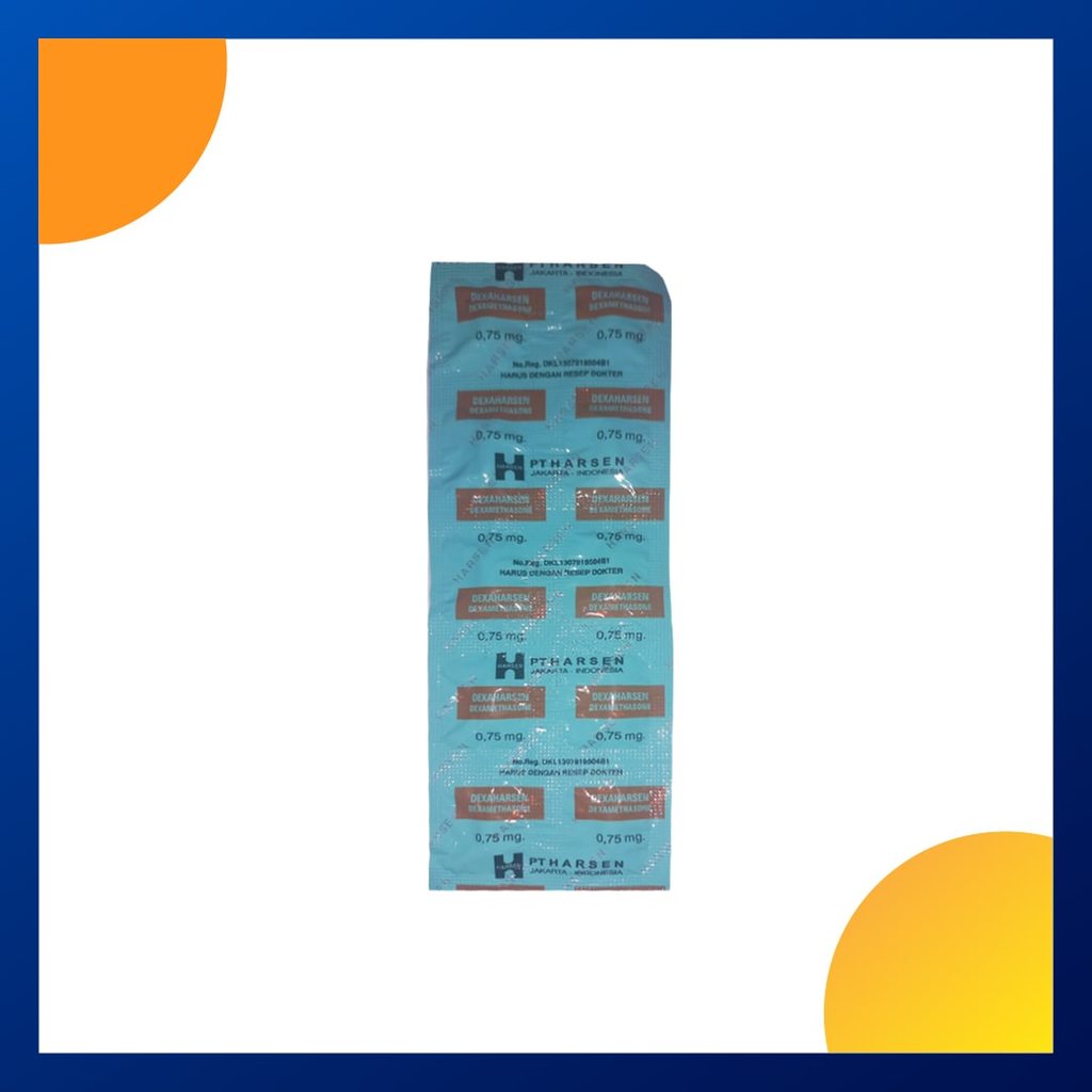 DEXAHARSEN 0.75 MG 0.75 MG 1 STRIP @ 10 KAPLET