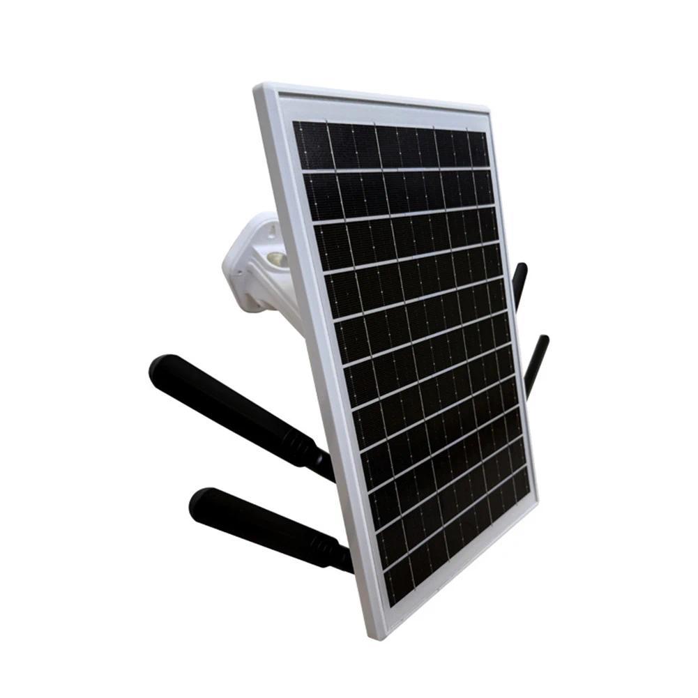 Solar Panel Powered 4G LTE WiFi Router 15W 25600mAh Outdoor Wireless Router 4G LTE Modem Router for 