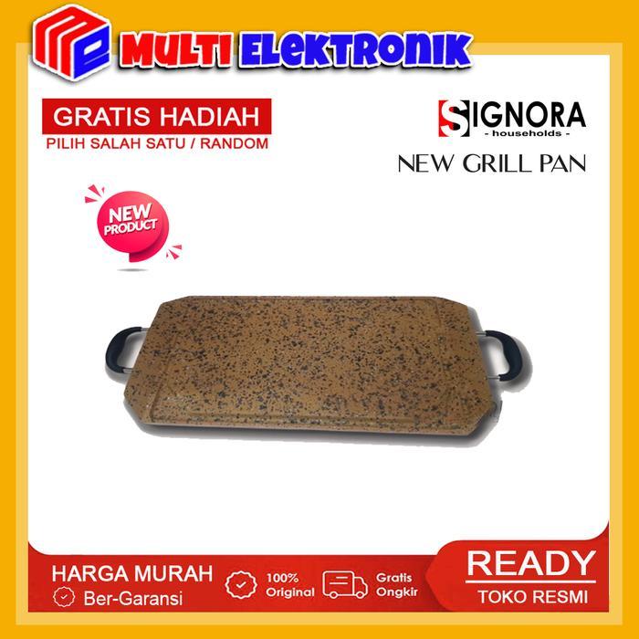 New Grill Pan Signora / Alat Panggang Anti Lengket Free Hadiah