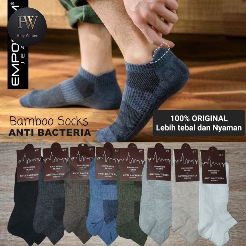 Holy Winter Kaos Kaki Pendek Pria Wanita | Ankle Socks Bamboo Fiber Anti-Bacterial Breathable
