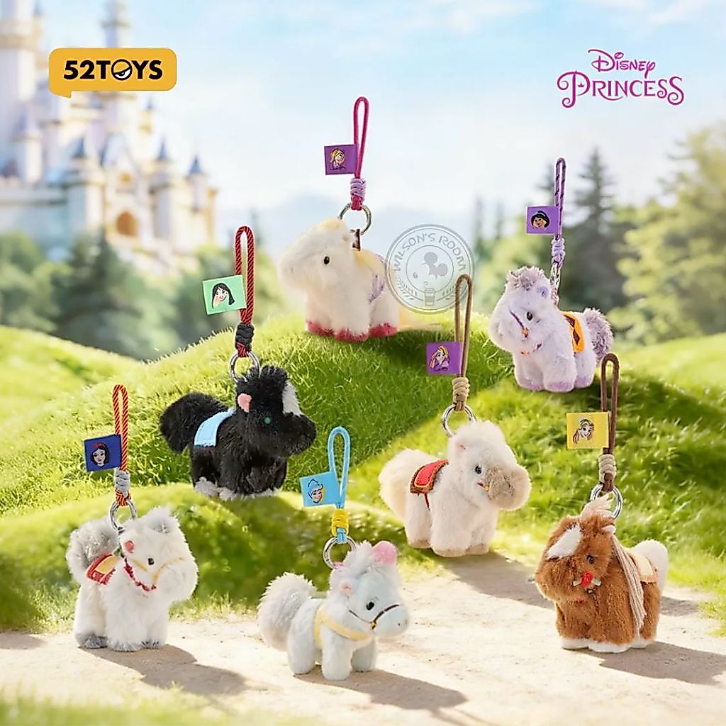 [ORIGINAL] 52TOYS Disney Princess Pony Pals Horse Selected Blind Box Plush Pendant Bag Charm Figure 