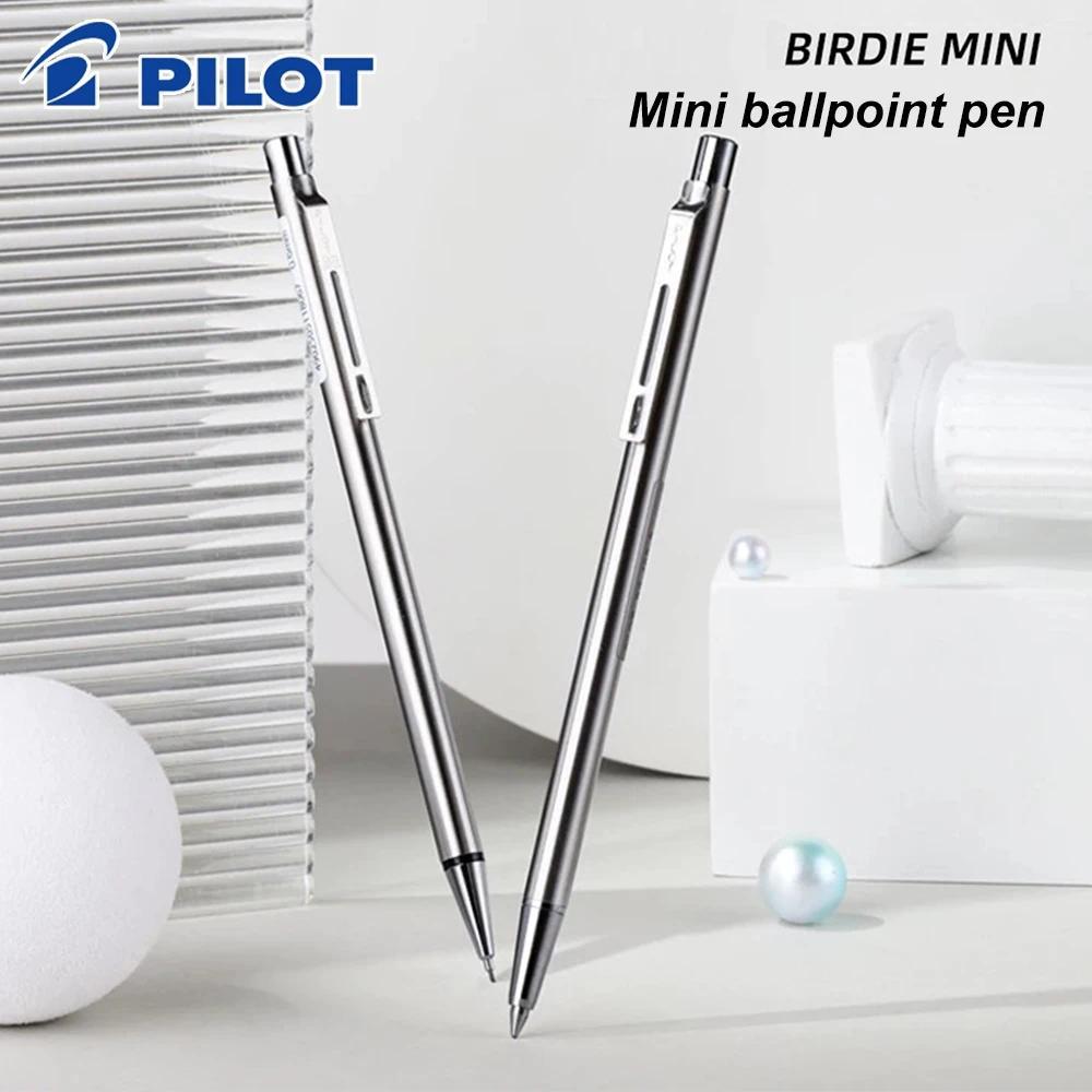 New Japan Pilot Mini Ballpoint Pen BIRE MINI 0.7mm Metal Mini Portable Pocket Pen Black Writing Sool