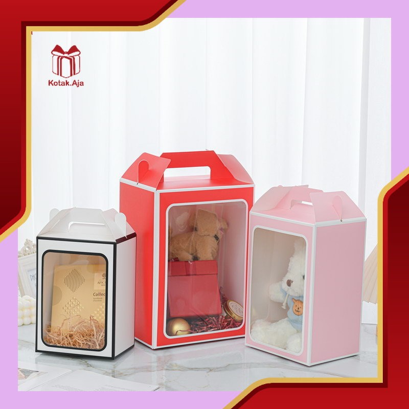 

Box Gable Jendela Mika Besar / Box Gable Jinjing / Box Boneka Ivory / Gift Box / Packaging I BH02-AP04-AA23