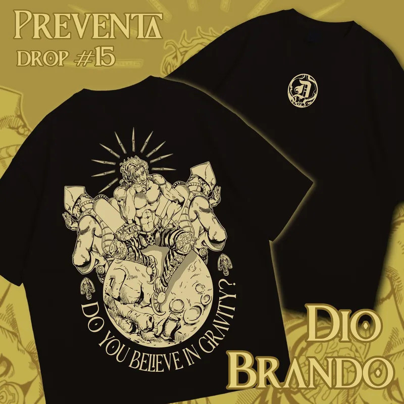 Kaos Jojo's Bizarre Adventure Anime Manga Desain Grafis Semua Ukuran
