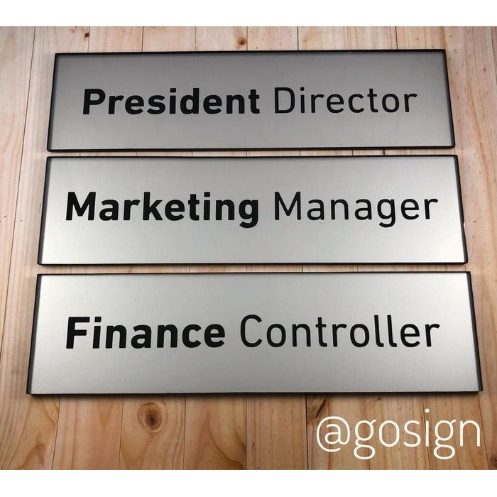 

Door Sign Acrylic 5mm Ukuran 8cm x 30cm