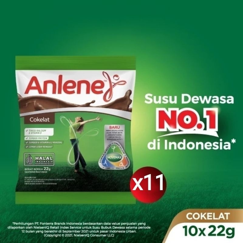 

New [PROMO ISI 11 SACHET] ANLENE SACHET COKELAT 22gr x 11 pcsPremium