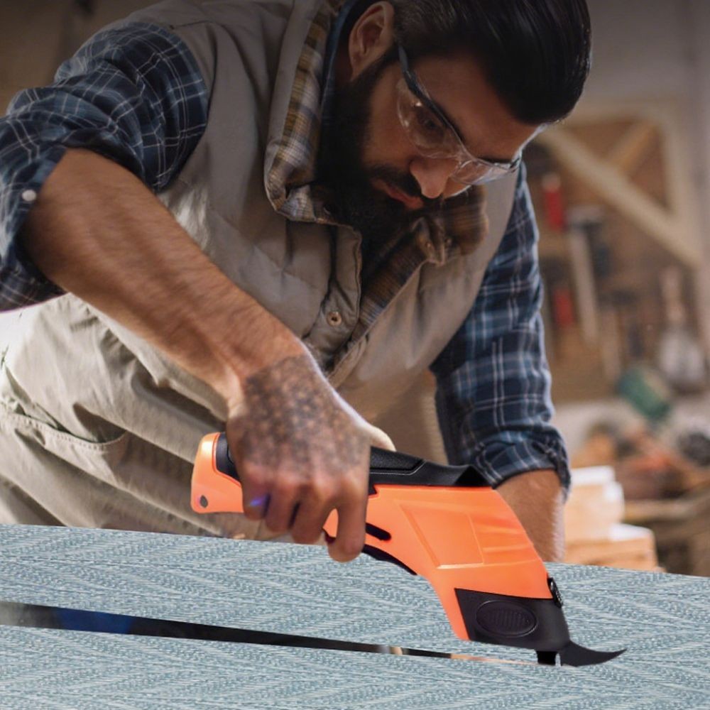 

Safety Features Portable Wireless Electric Cutter USB Charging Ergonomic Design Electric Fabric Cutter Quick Cutting Safety Lock