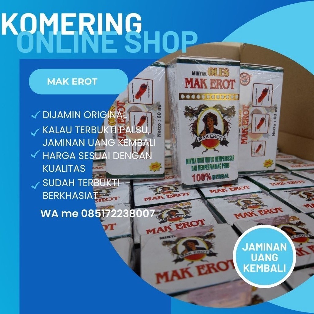 ori100% MAK EROT MINYAK HERBAL Oles Pembesar kuat berotot dan Tahan Lama permanen