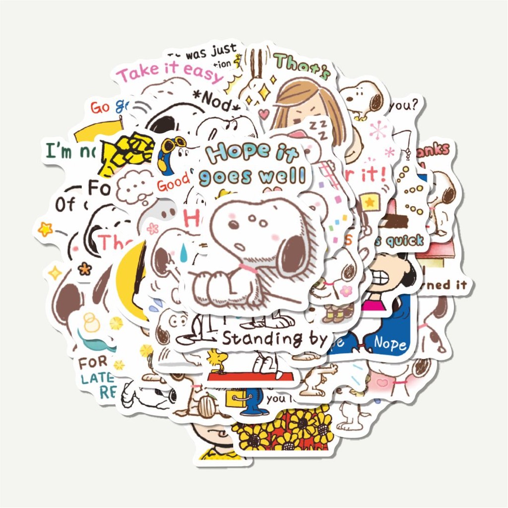 

Sticker Pack Stiker Kartun Snoopy V19 | Sticker TUMBLR | Stiker LAPTOP KOPER HELM