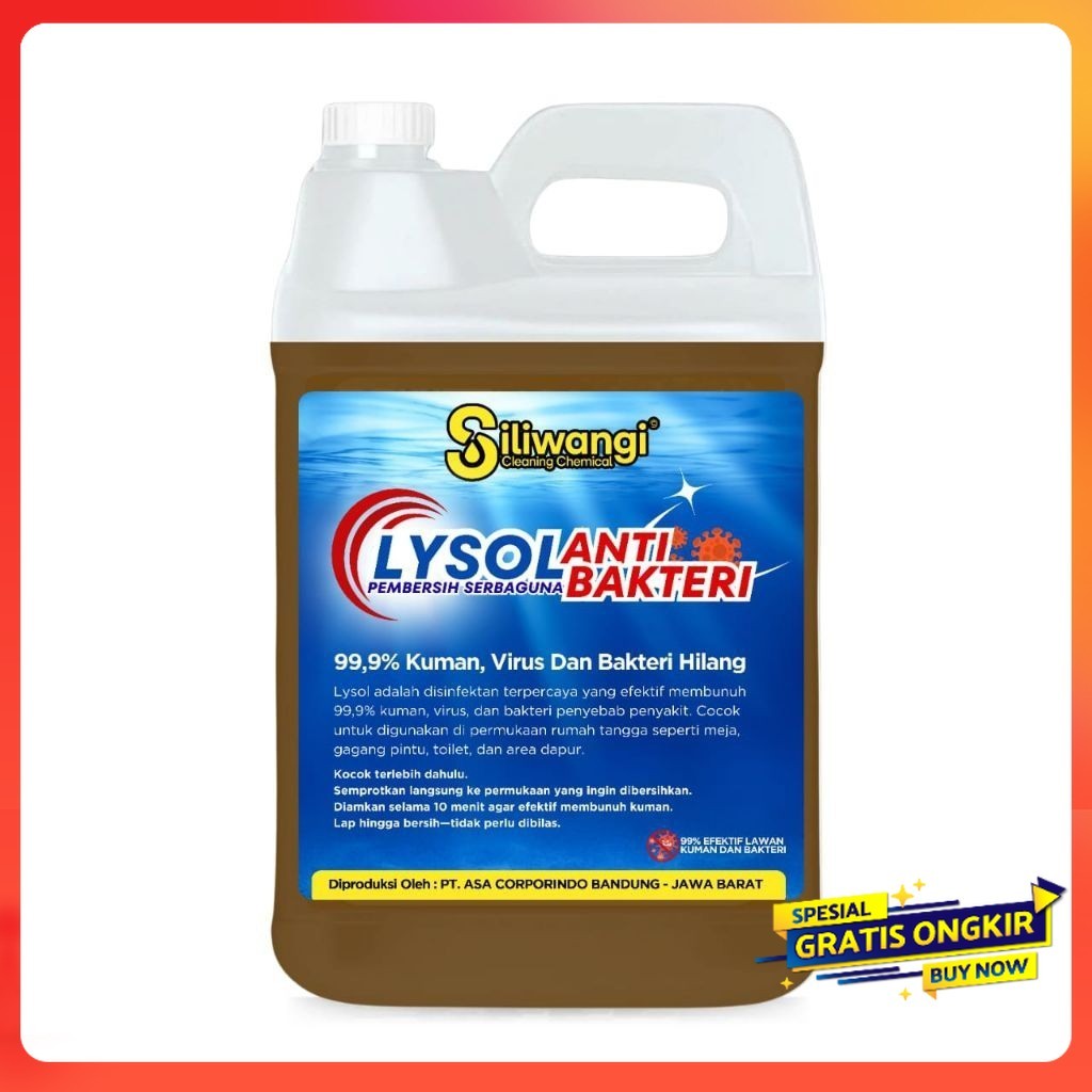 Siliwangi Lysol Anti Bakteri Pembersih Lantai - Aroma Khas Rumah Sakit untuk Lantai yang Steril