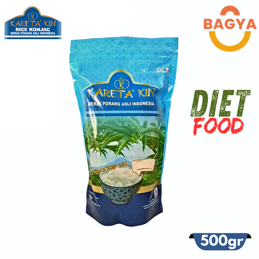 

Kareta Kin Beras Porang 500Gram Shirataki Konjac Rice Diet Rendah Kalori Rendah karbohidrat