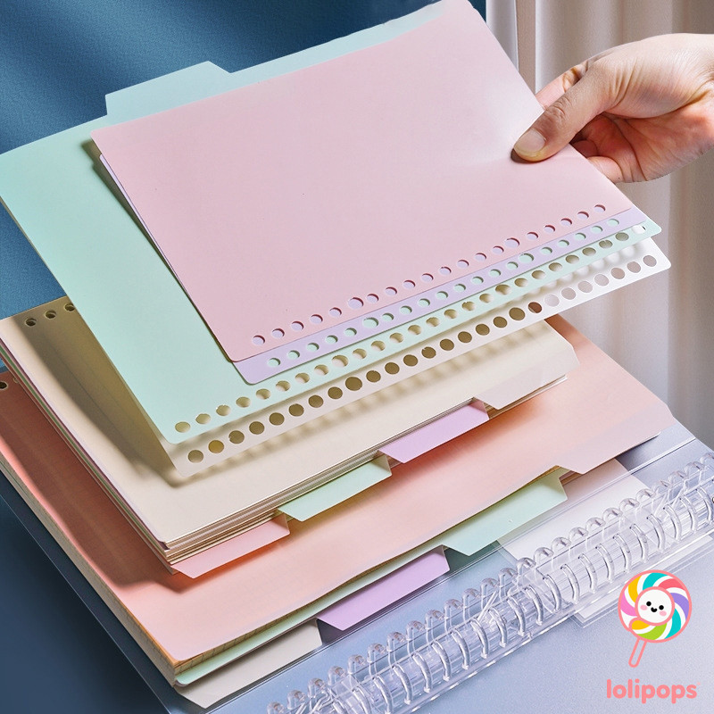 

Morandi Pastel ART DividerA5/B5/ Pembatas Binder Warna Pastel
