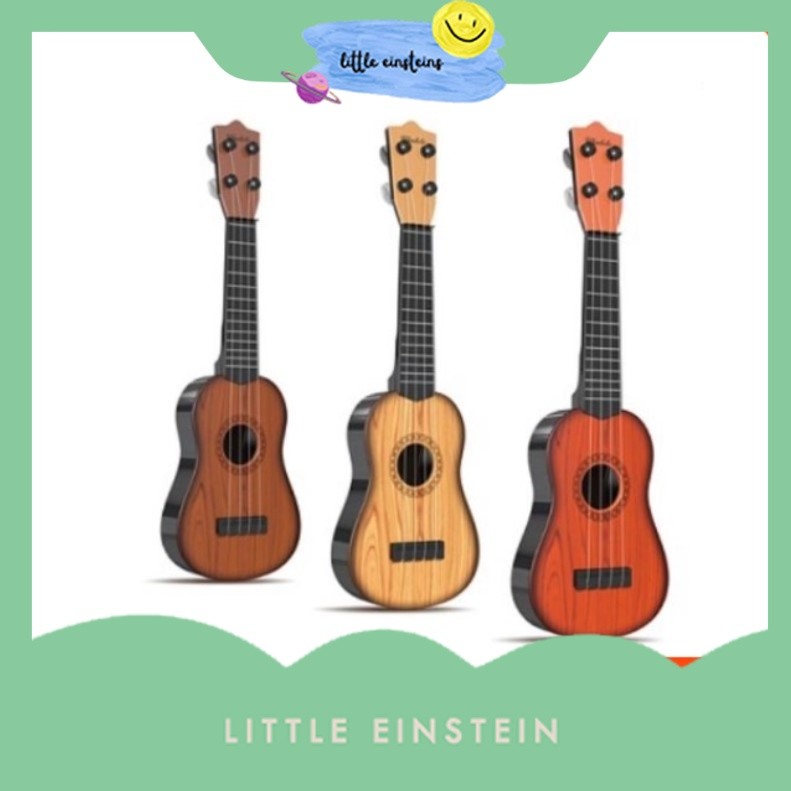 Little Einstein Mainan Anak GITAR UKULELE COKLAT Musikal Bayi Mainan Gitar Musik Anak Mainan Anak Pe