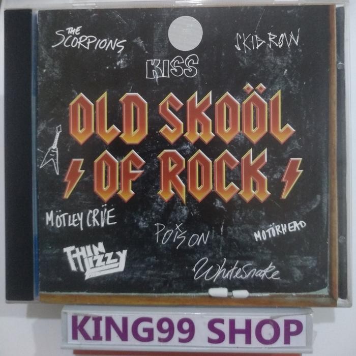 CD OLD SKOOL OF ROCK (2 disc set). kiss whitesnake thin lizzy cinderella alice cooper heart warrant 