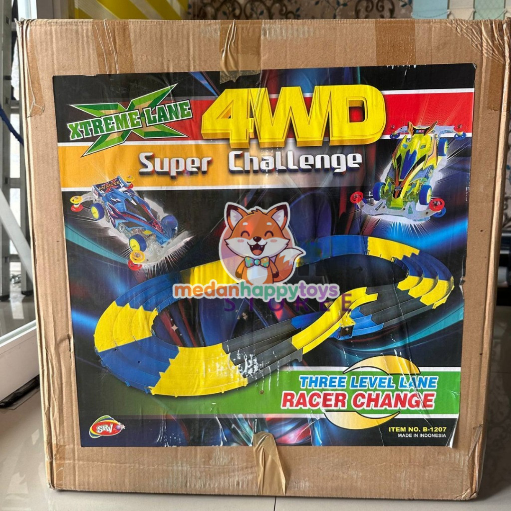 ( MEDANHAPPYTOYS ) Track Tamiya 2 Jalur Jalanan Tamiya 2 Lajur Mini 4wd Panjang 2 meter / Track Tami