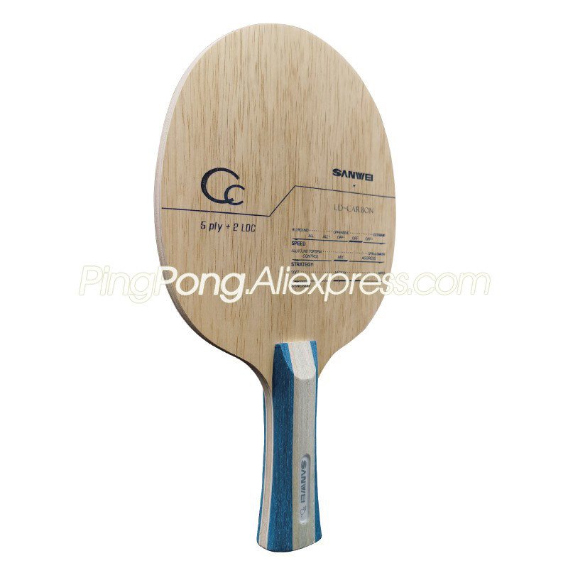 Original SANWEI CC CARBON Table Tennis Blade Racket Loop Offensive Ping Pong Bat Paddle