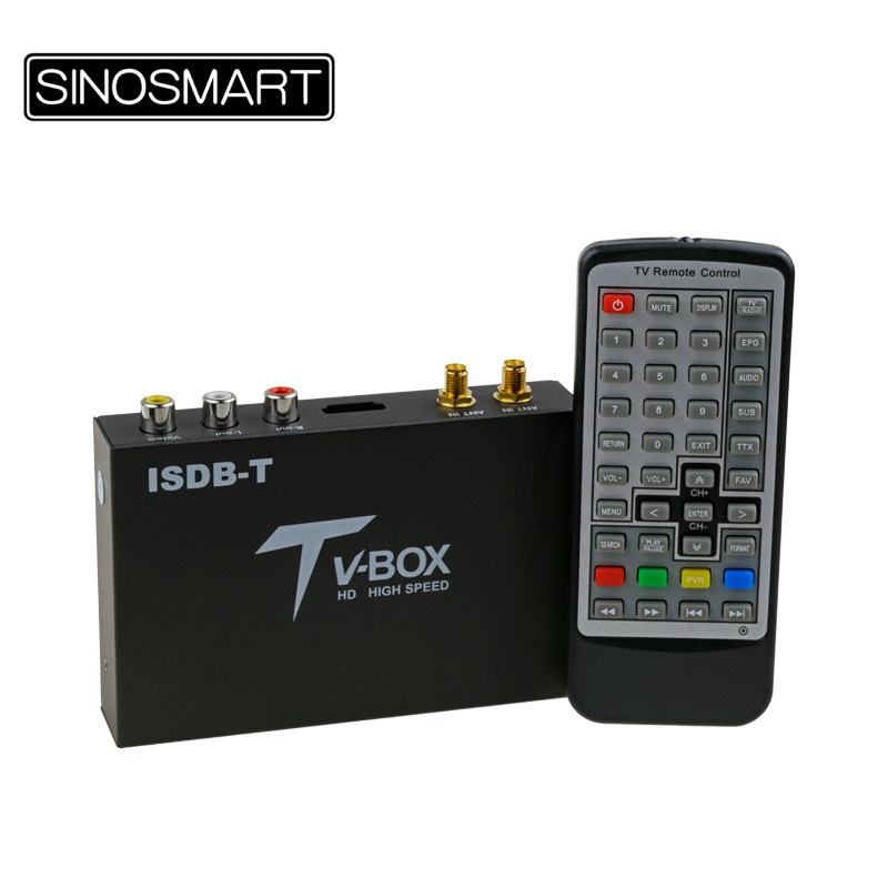 ISDB-T Full-Seg Digital TV Box with AV Output – Dual Tuners for Brazil, Peru, Argentina, Philippines