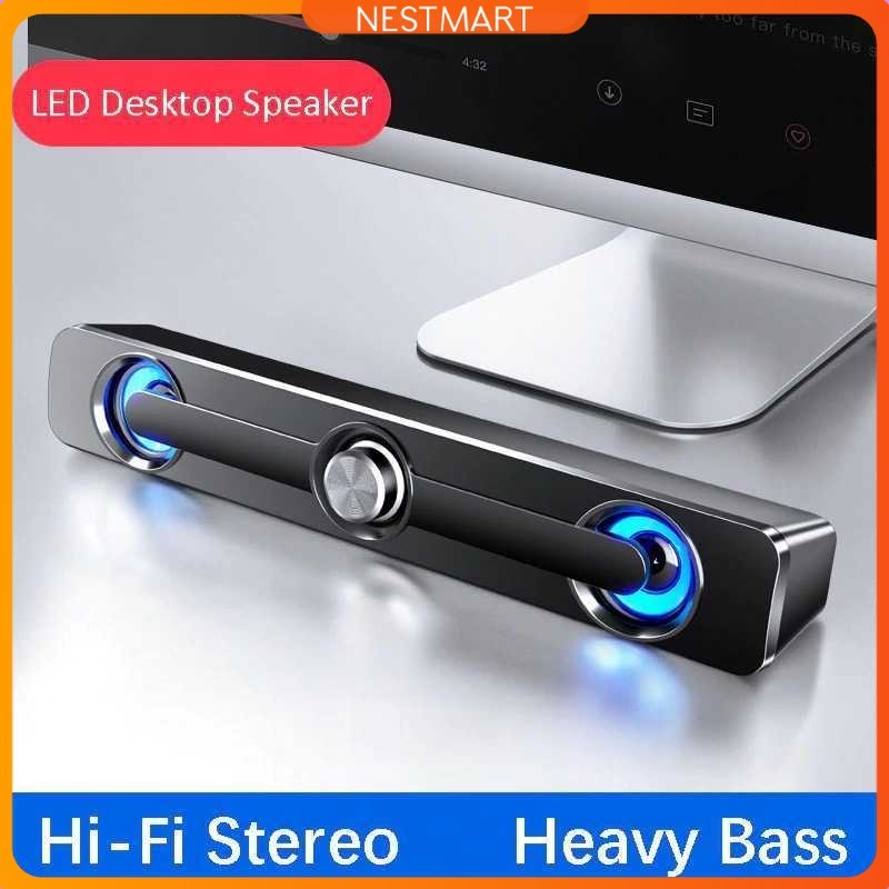 SADA Bluetooth 5.0 Soundbar Speaker Home Theater HiFi Stereo 3W - V-111