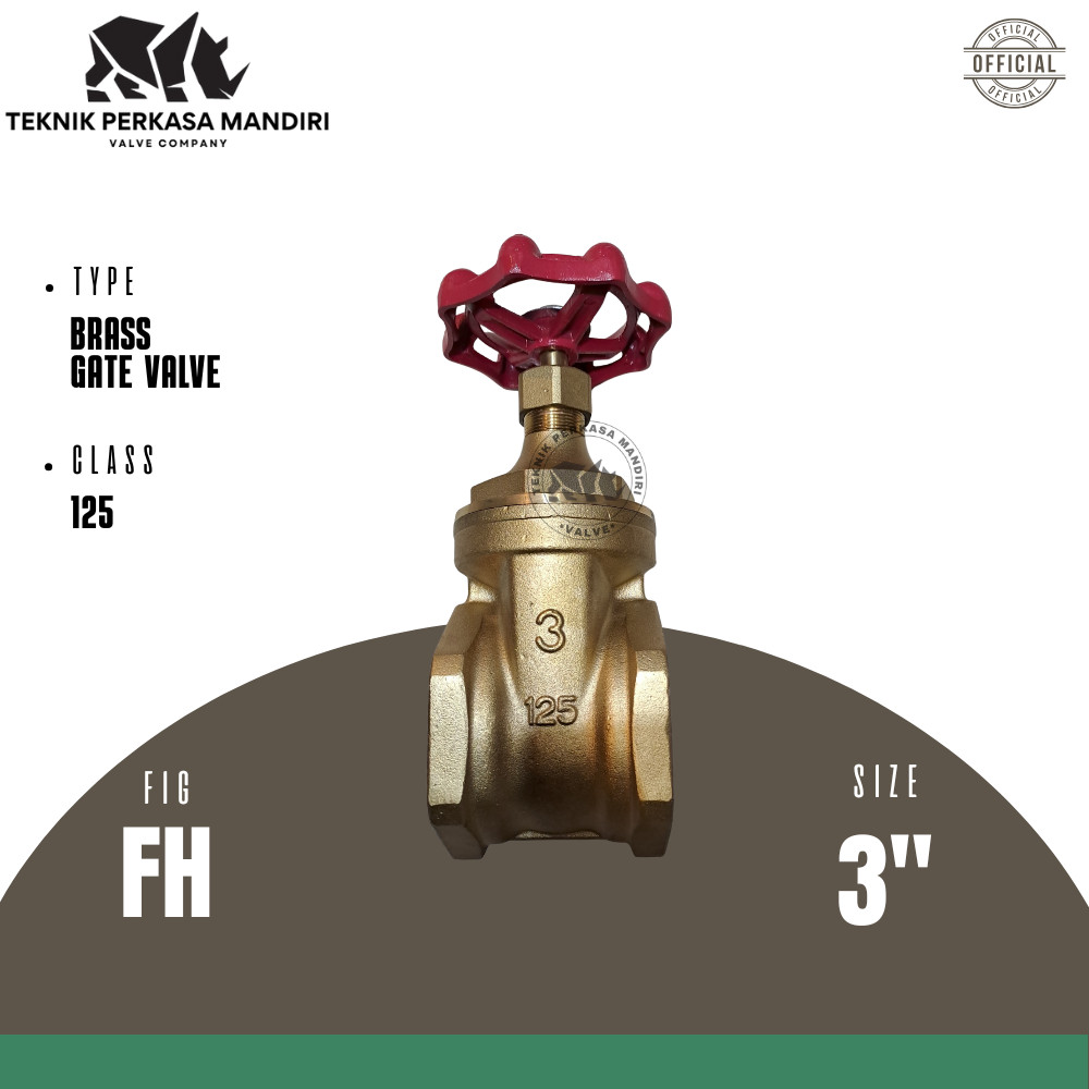 KITZ Gate Valve 3" Inch Kuningan Original
