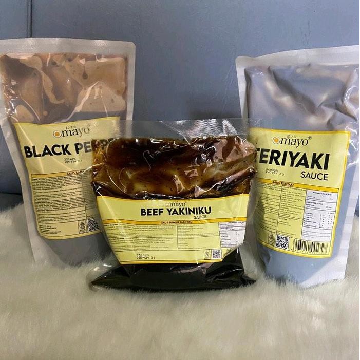 

PROMO! Saus Omayo Bumbu 500 gr - Teriyaki, Yakiniku, dan Blackpepper - Masakan, Manis - teriyaki
