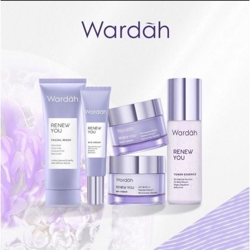 Wardah Renew You Anti Aging cream 17ml & 30g - Day Cream& Night Cream / Rumah Sehat Asyifa 2